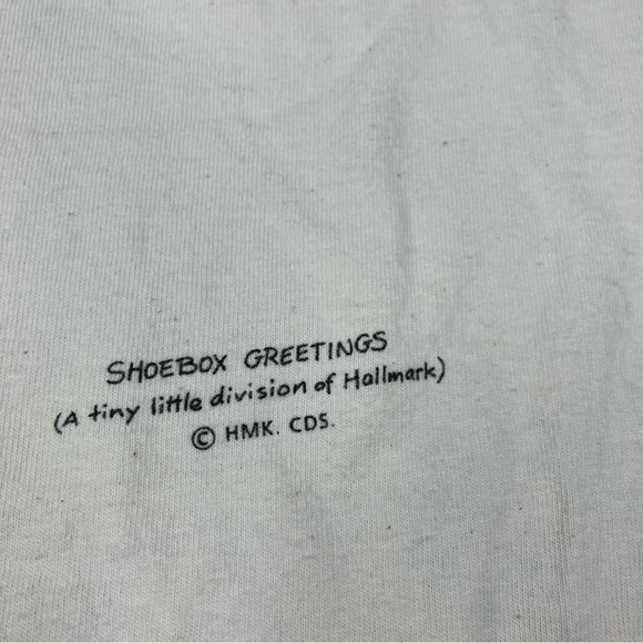 Vintage 1990's Tshirt Men’s large Shoebox Greetings Jerzees white at my age I’ve - Picture 3 of 10
